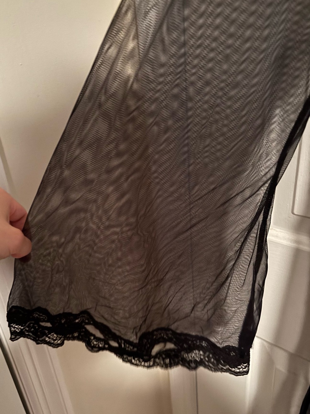 Cacique Black Sheer Robe - Picture 2 of 2